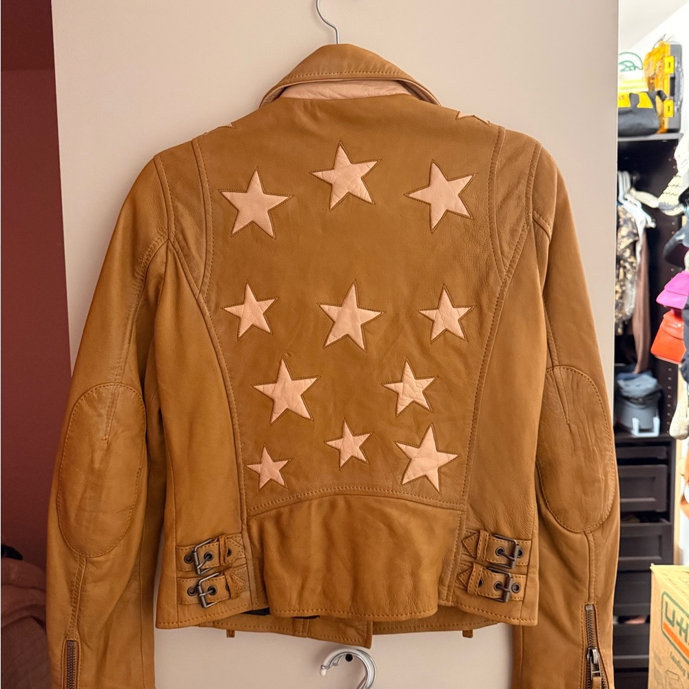 Mauritius Tan Star-Embellished Women's Jacket